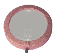 Well Light Convex Lens with Brass Ring - Landscaper